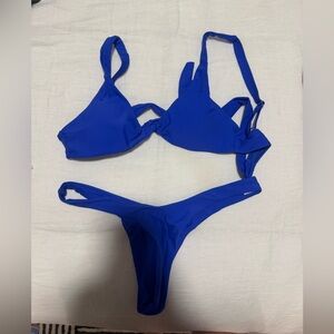 Royal blue bikini size small